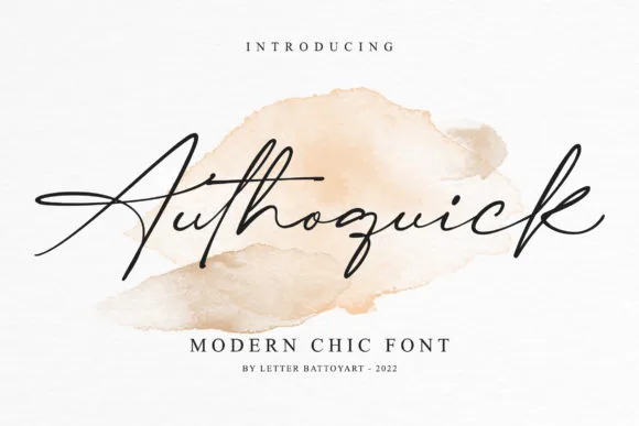 Authoquick Font Poster 1