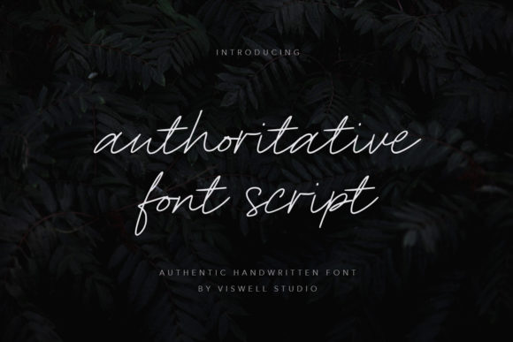 Authoritative Font Poster 1