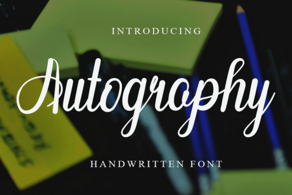 Autography Font Poster 1