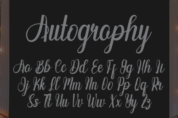 Autography Font Poster 4