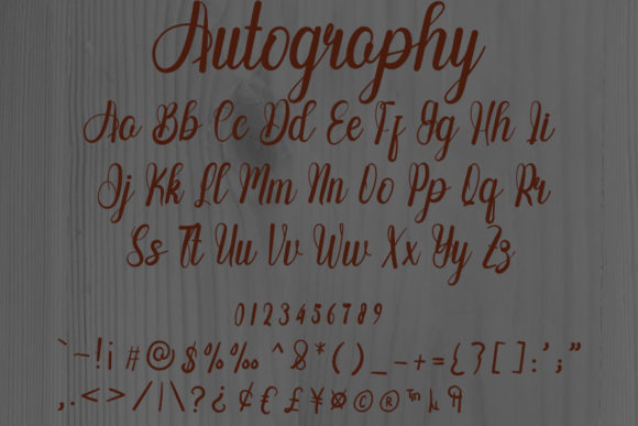 Autography Font Poster 5