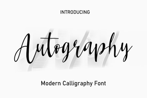 Autography Font Poster 1