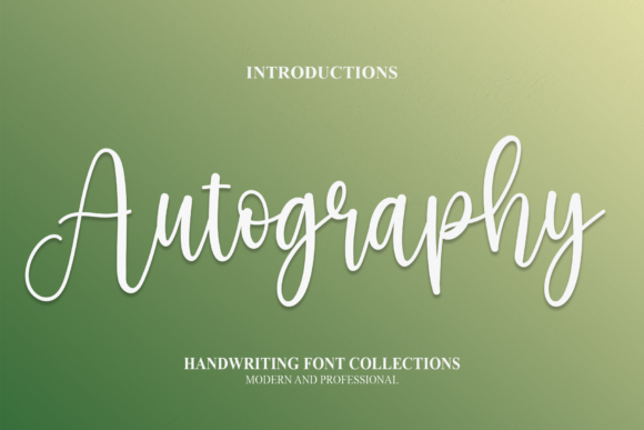 Autography Font Poster 1