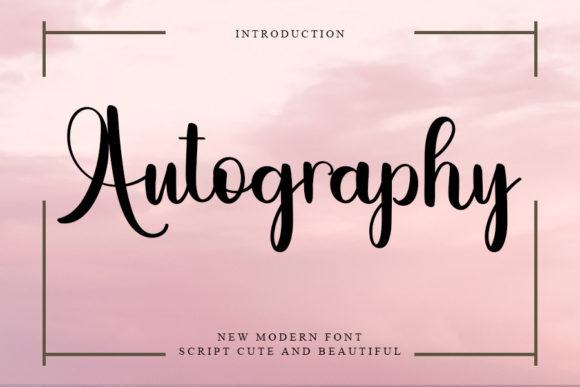 Autography Font Poster 1