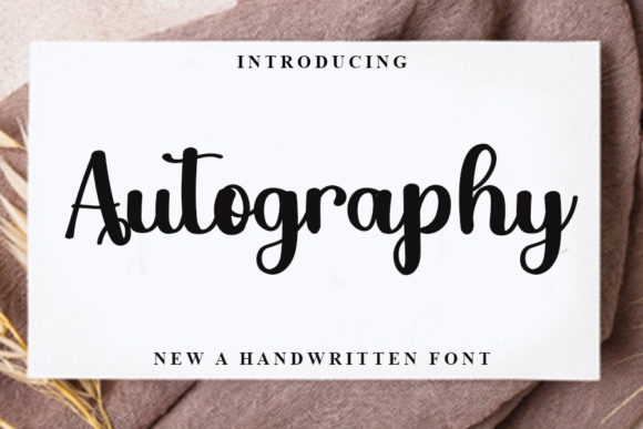 Autography Font Poster 1