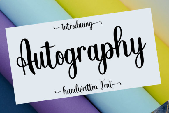 Autography Font Poster 1