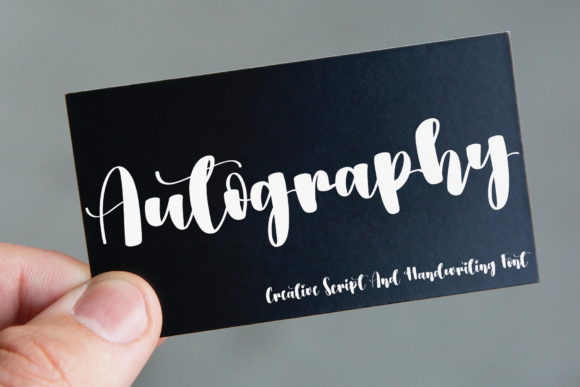 Autography Font Poster 1