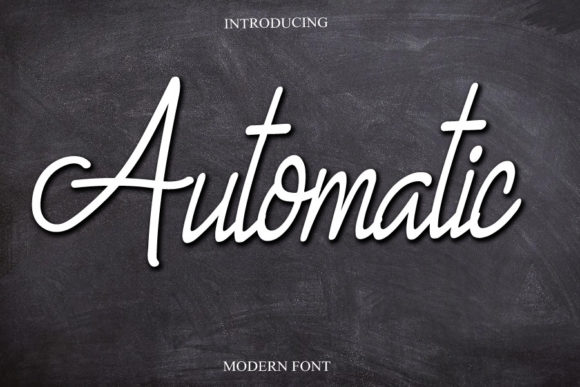Automatic Font Poster 1