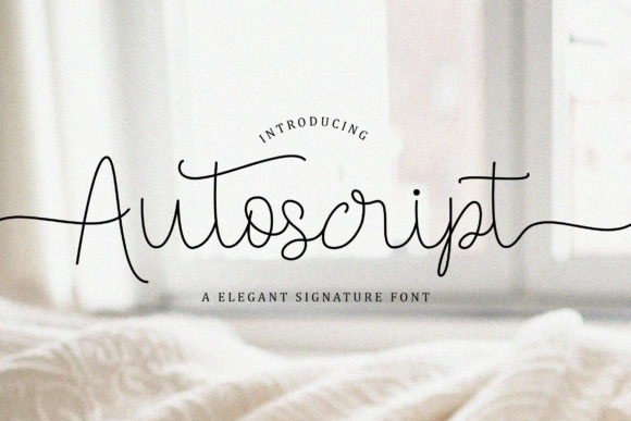 Autoscript Font Poster 1