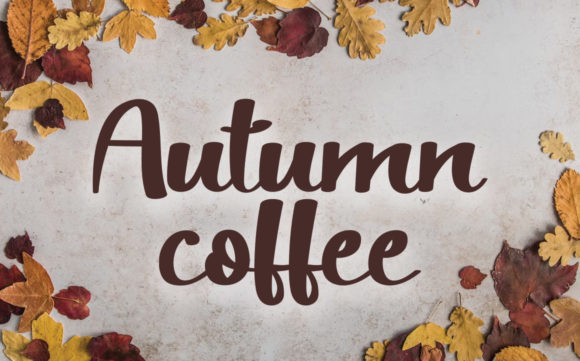 Autumn Coffee Font Poster 1
