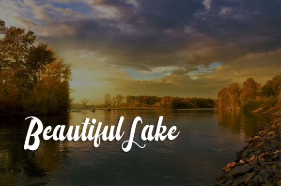 Autumn Leaves Font Poster 2