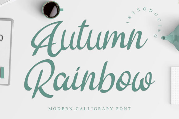 Autumn Rainbow Font