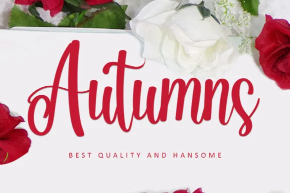 Autumns Font Autumns Font Poster 1