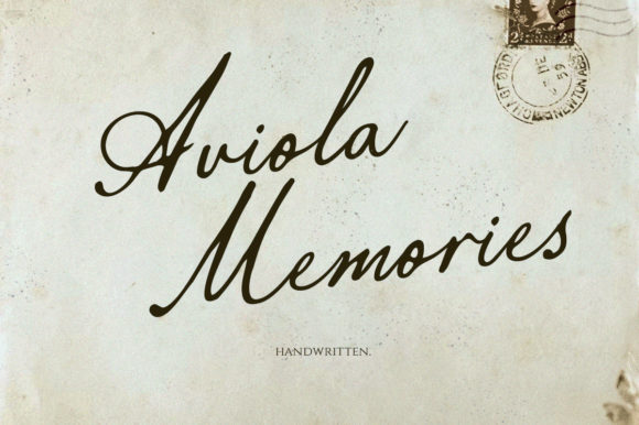 Aviola Memories Font Poster 1