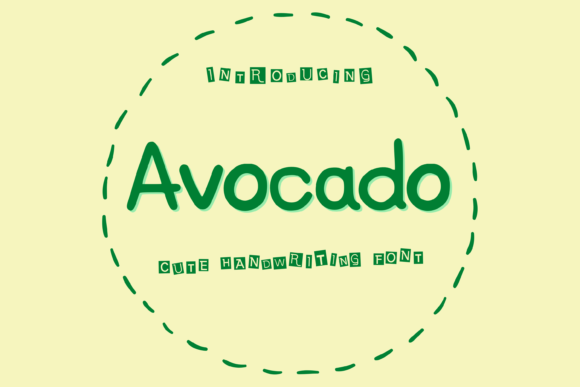 Avocado Font Poster 1