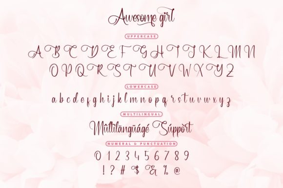 Awesome Girl Font Poster 4