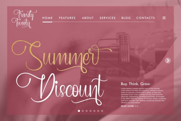 Awesome Girl Font Poster 10