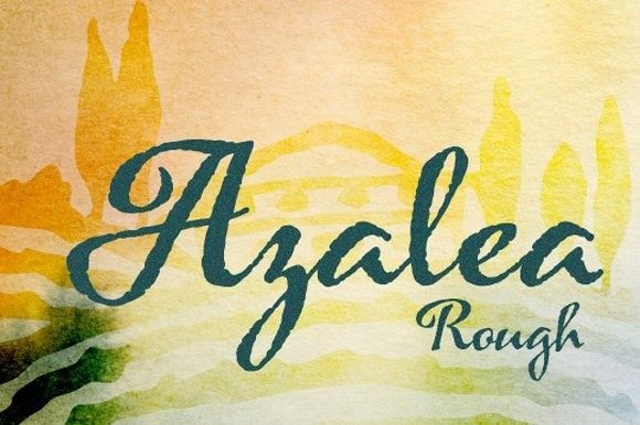 Azalea Rough Font Poster 1