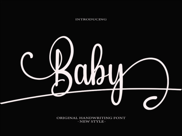 Baby Font Poster 1