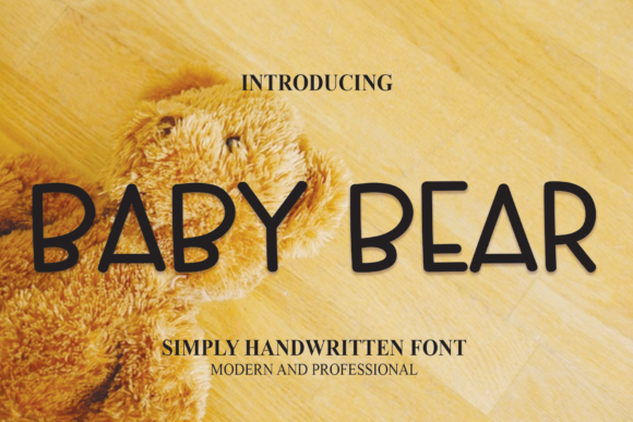 Baby Bear Font Poster 1