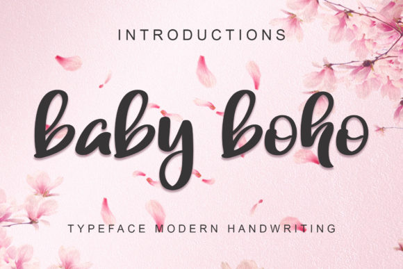 Baby Boho Font Poster 1