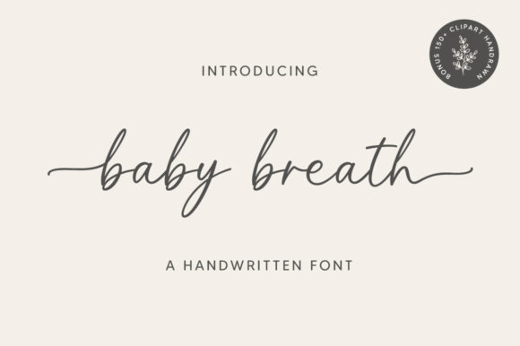 Baby Breath Font Poster 1