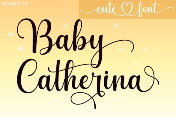 Baby Catherina Font Poster 1