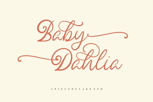 Baby Dahlia Font Poster 1