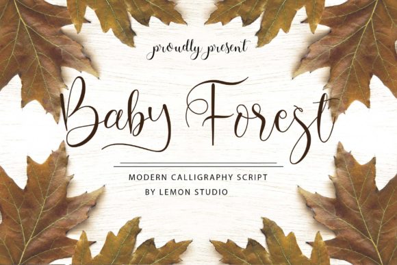 Baby Forest Font Poster 1