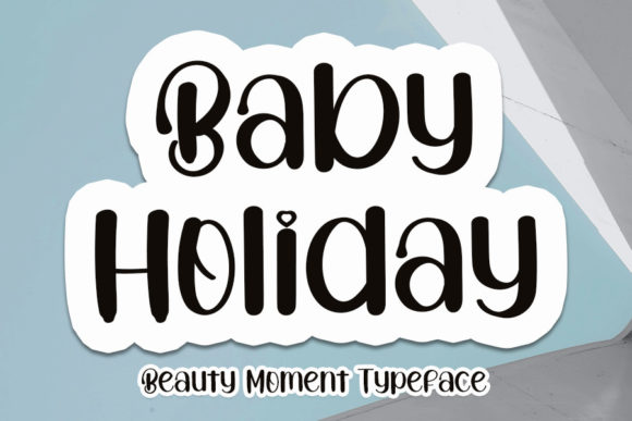 Baby Holiday Font Poster 1