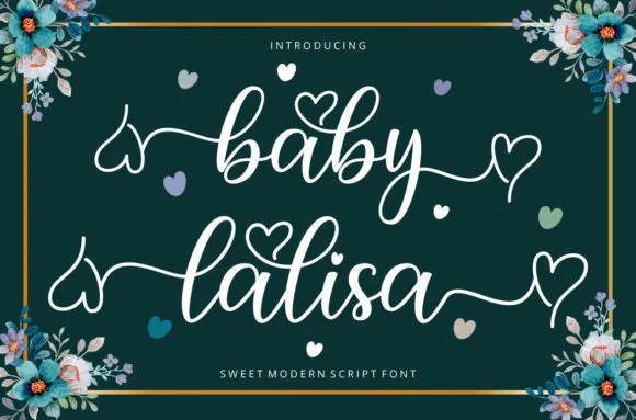 Baby Lalisa Font Baby Lalisa Font Poster 1