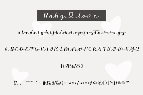 Baby Love Font Poster 5