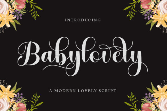 Baby Lovely Script Font Poster 1
