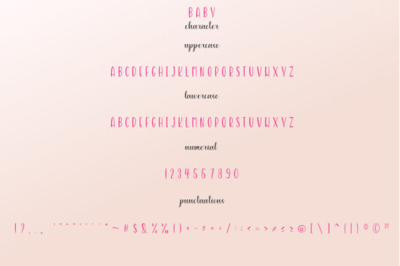 Baby Shaquilla Font Poster 8