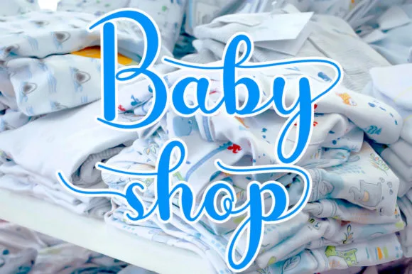 Baby Shop Font Baby Shop Font Poster 1