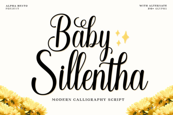 Baby Sillentha Script Font Poster 1