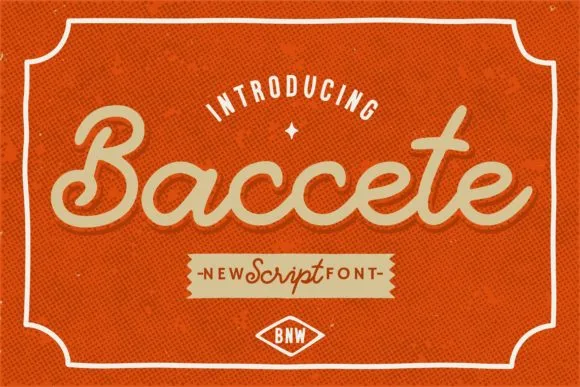Baccete Font Poster 1