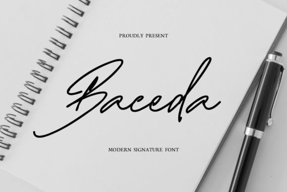 Baceda Signature Font