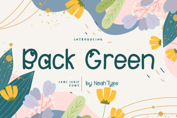 Back Green Font