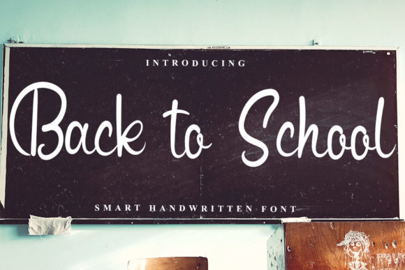 Back to School Font Poster 1