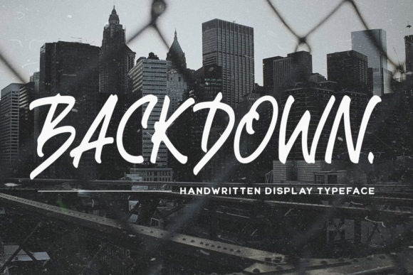 Backdown Font