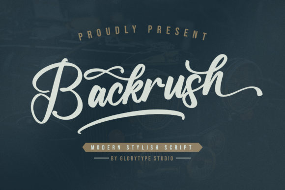 Backrush Font Poster 1