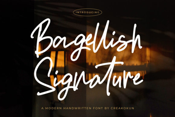 Bagellish Signature Font Poster 1