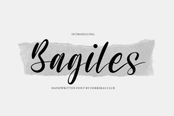 Bagiles Font Poster 1