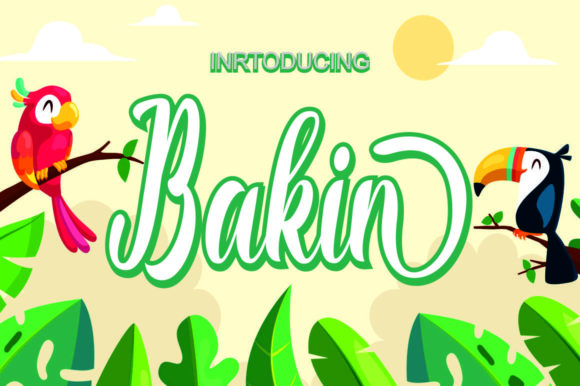 Bakin Font Poster 1