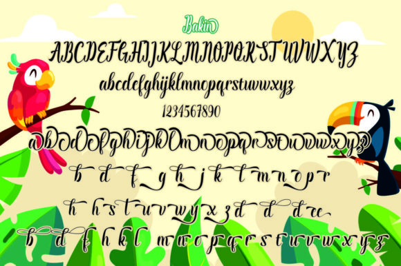 Bakin Font Poster 4