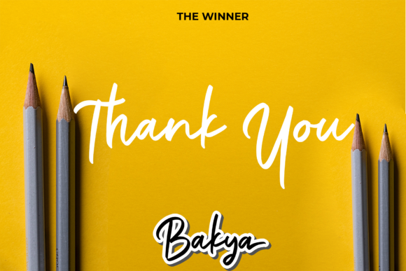 Bakya Font Poster 12