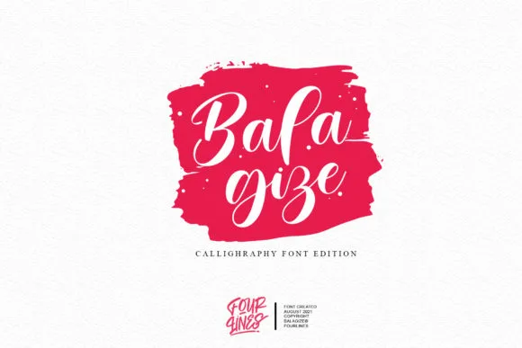 Balagize Font Balagize Font Poster 1