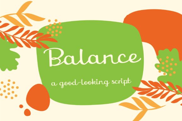 Balance Font Poster 1