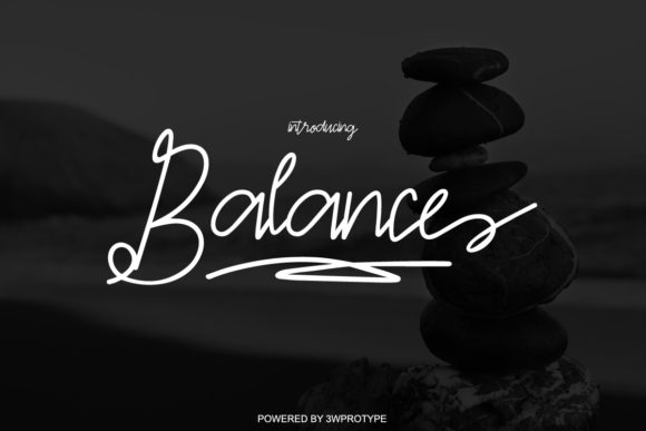 Balance Font Poster 1